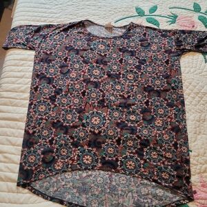 LuLaRoe Multicolor Paisley Top